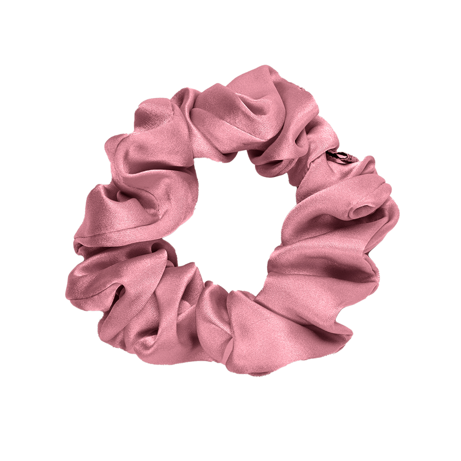Pink Large Silk Scrunchie- - Main Image