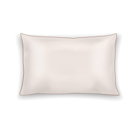 White Pure Silk Pillowcase