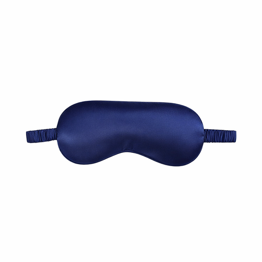 Blue Silk Eye Mask