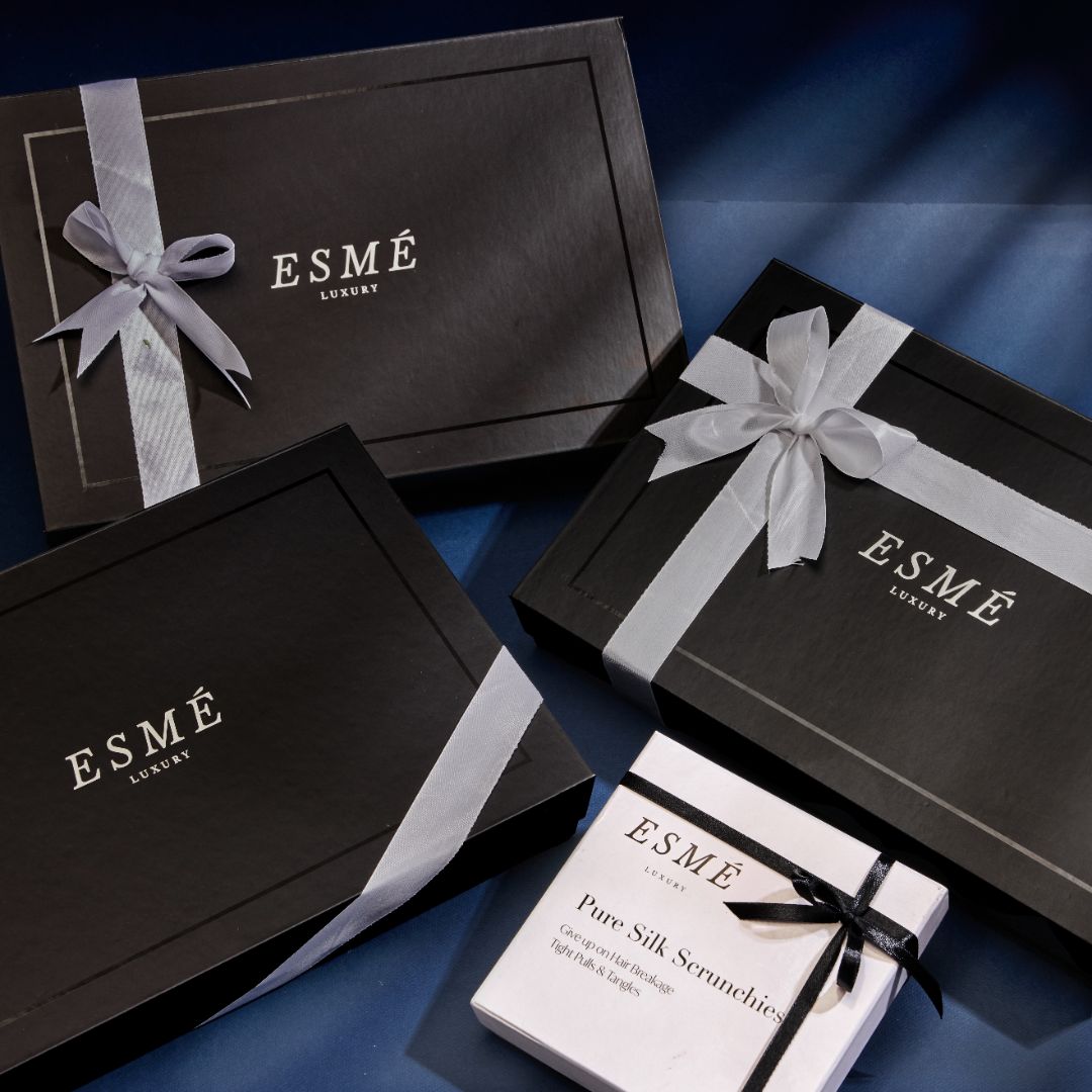 Silk Scrunchies Gift Set- Medium & Large