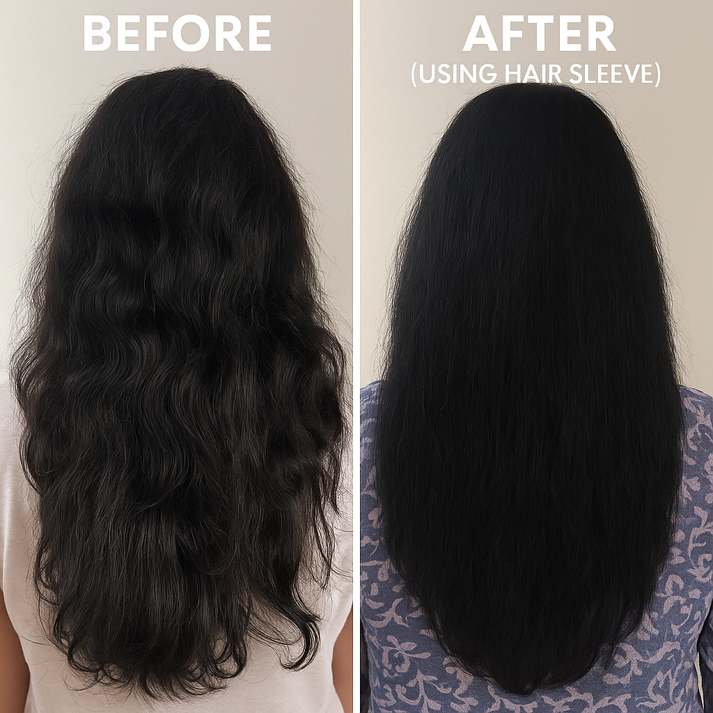 Silk Hair Sleeve- Brown