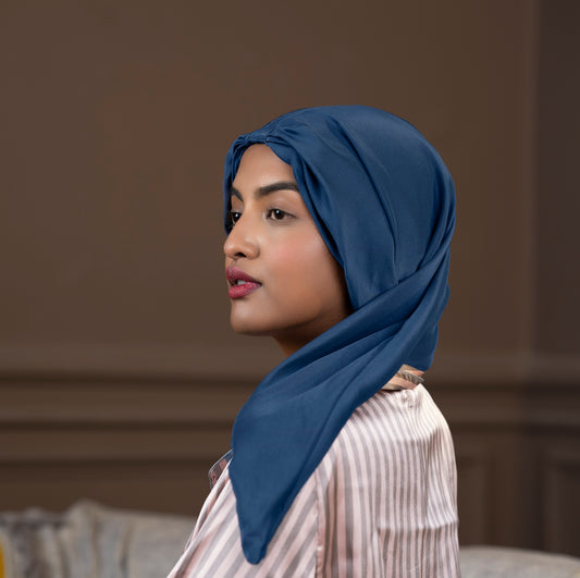 Mulberry Silk Long Hair Wrap- The Eleanor - Esme Luxury