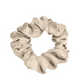 Beige Large Silk Scrunchie- 1