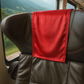 Red Silk Headrest Cover