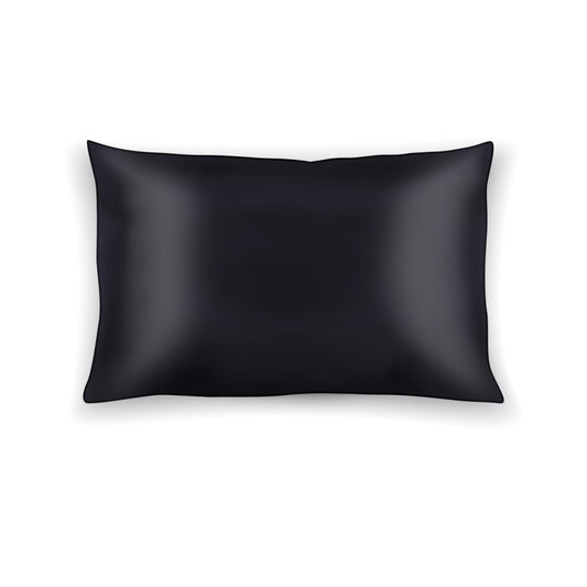 Black Pure Silk Pillowcase