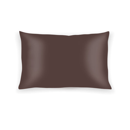 Brown Pure Silk Pillowcase