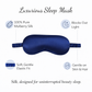 Blue Silk Eye Mask
