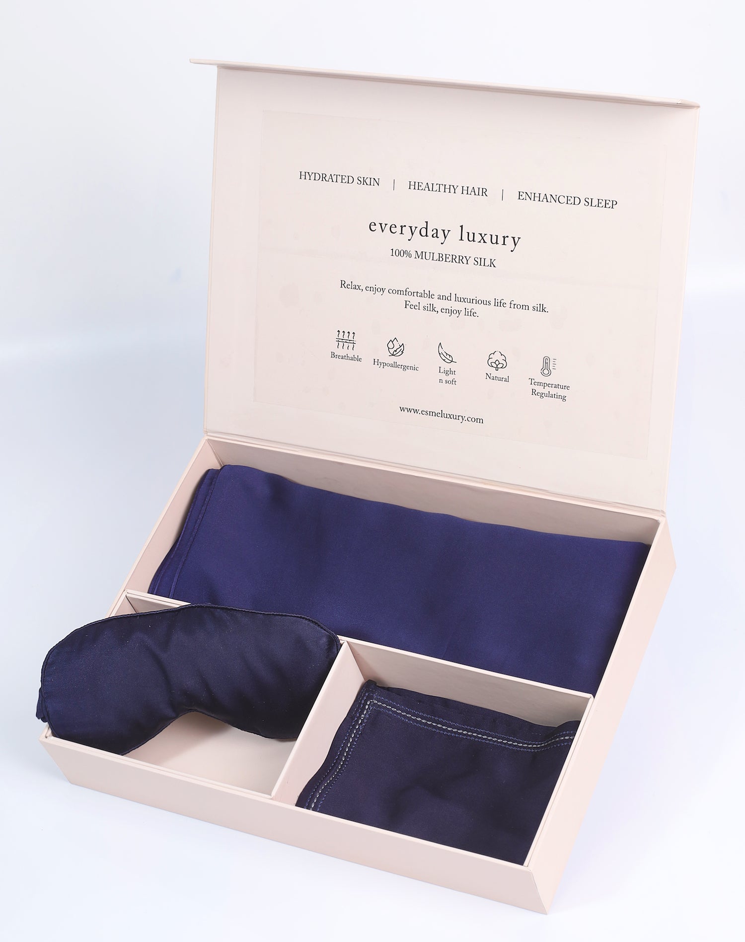 Mulberry Silk Gift Hamper 4 - Esme Luxury
