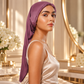 Dark Mauve Long Silk Hair Wrap