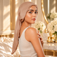 Champagne Long Silk Hair Wrap