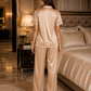 Pure Silk Sleepwear- Beige