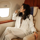 Business Class, first class, private jet, Smooth hair in flight