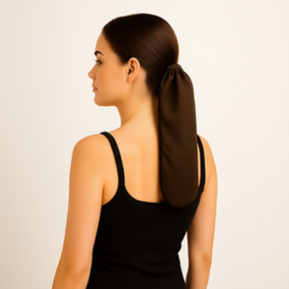 Silk Hair Sleeve- Brown