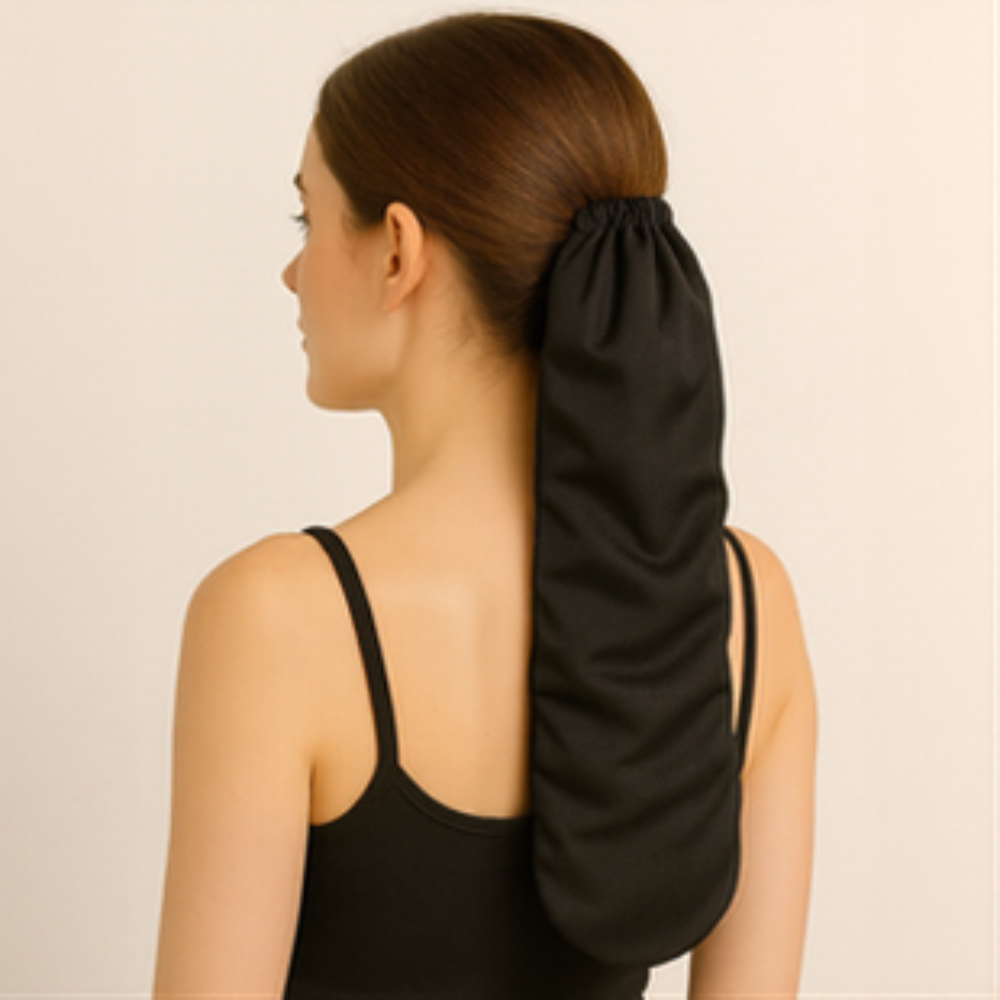 Silk Hair Sleeve- Black