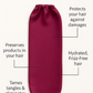 Silk Hair Sleeve- Burgundy